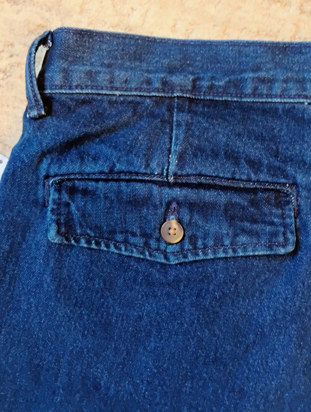 NWT 34x32 GAP Straight Dark Wash Trouser Jeans Flat Front NWT